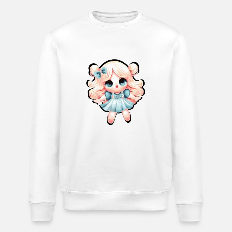 MARIONETTEN - Stanley/Stella Unisex Bio-Sweatshirt ROLLER - Weiß