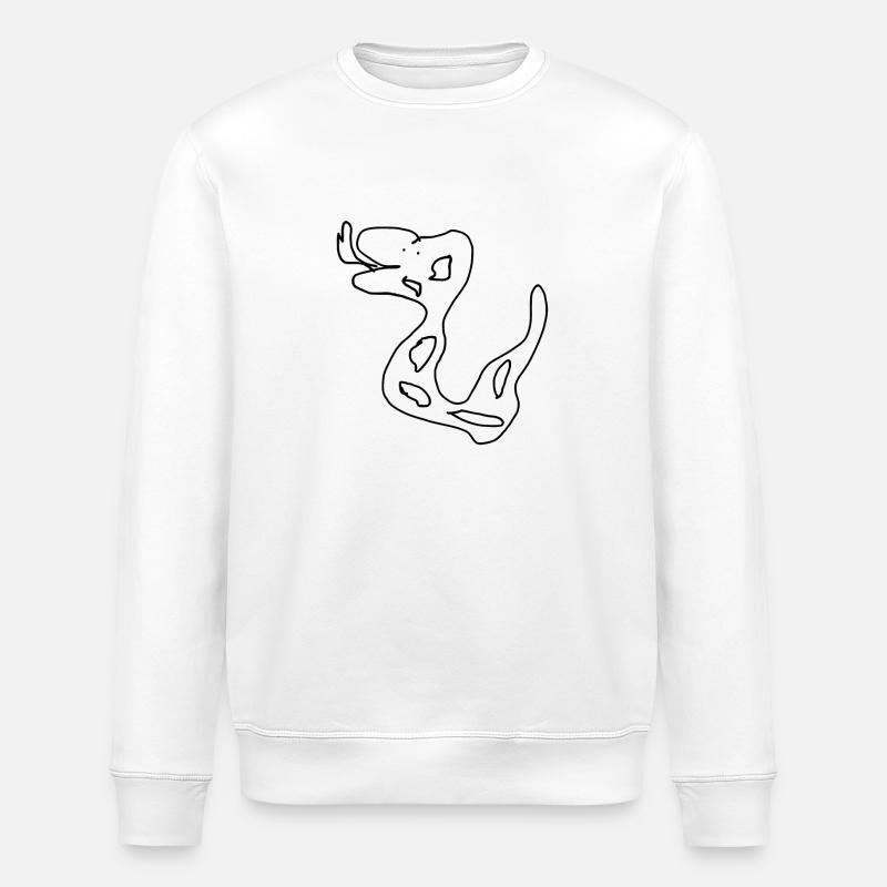 Serpent - Sweat bio ROLLER Stanley/Stella Unisexe - blanc