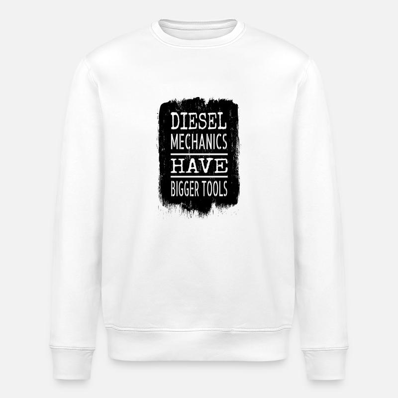 happy baseballitems technician baseballsweatshirt - Stanley/Stella Unisex Bio-Sweatshirt ROLLER - Weiß