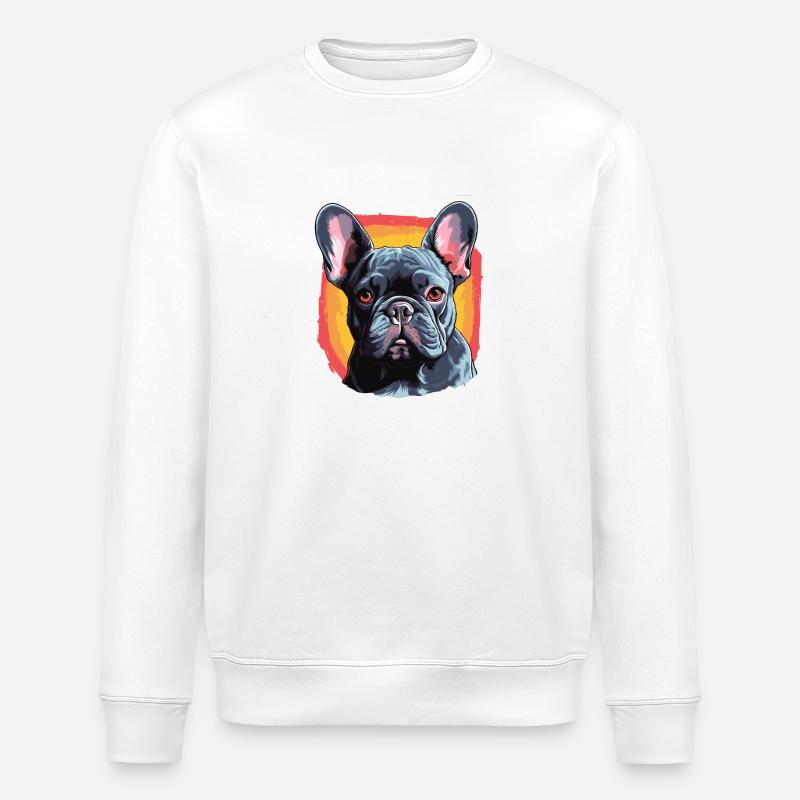 Chien Bouledogue Français - Sweat bio ROLLER Stanley/Stella Unisexe - blanc