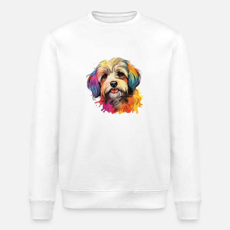 Chien Bichon Havanais - Sweat bio ROLLER Stanley/Stella Unisexe - blanc