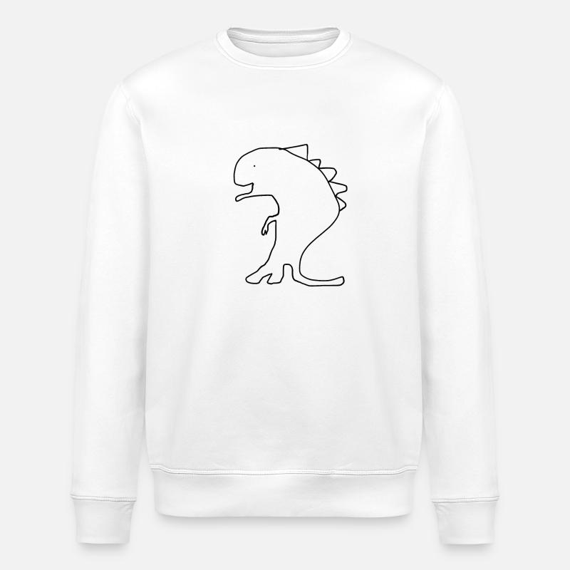 Dinosaurier - Stanley/Stella Unisex Bio-Sweatshirt ROLLER - Weiß
