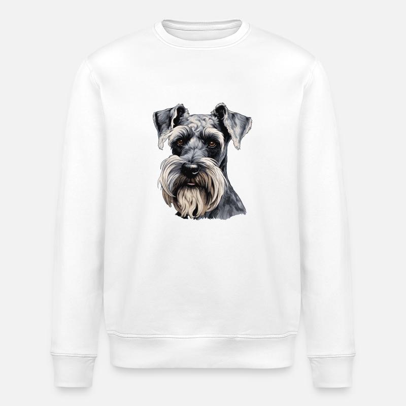 Schnauzer géant - Sweat bio ROLLER Stanley/Stella Unisexe - blanc