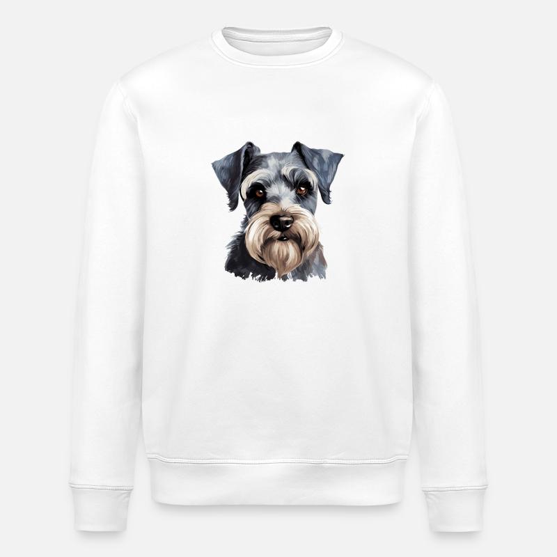 Schnauzer - Stanley/Stella Unisex Bio-Sweatshirt ROLLER - Weiß