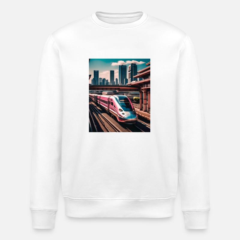 Zug Tokio Japan - Stanley/Stella Unisex Bio-Sweatshirt ROLLER - Weiß