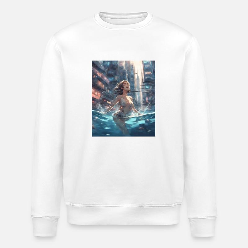 Tokio Japanisch - Stanley/Stella Unisex Bio-Sweatshirt ROLLER - Weiß