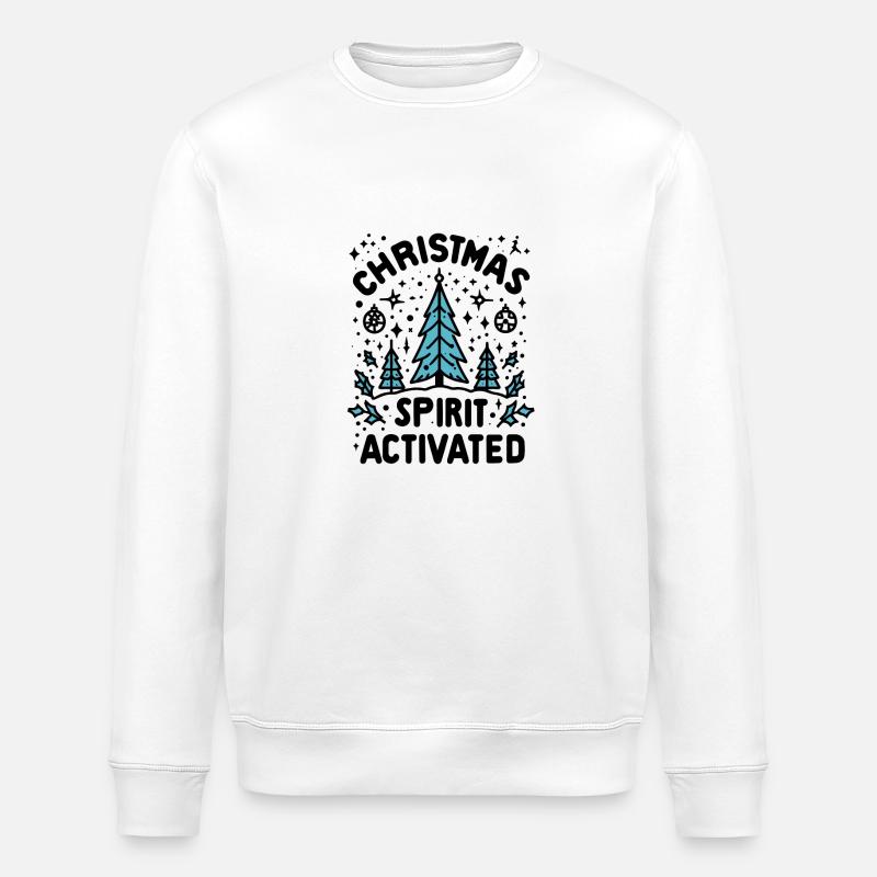 Weihnachtsstimmung aktiviert - Stanley/Stella Unisex Bio-Sweatshirt ROLLER - Weiß