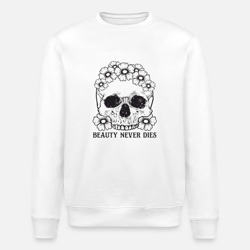Beauty never Dies - Stanley/Stella Unisex Bio-Sweatshirt ROLLER - Weiß