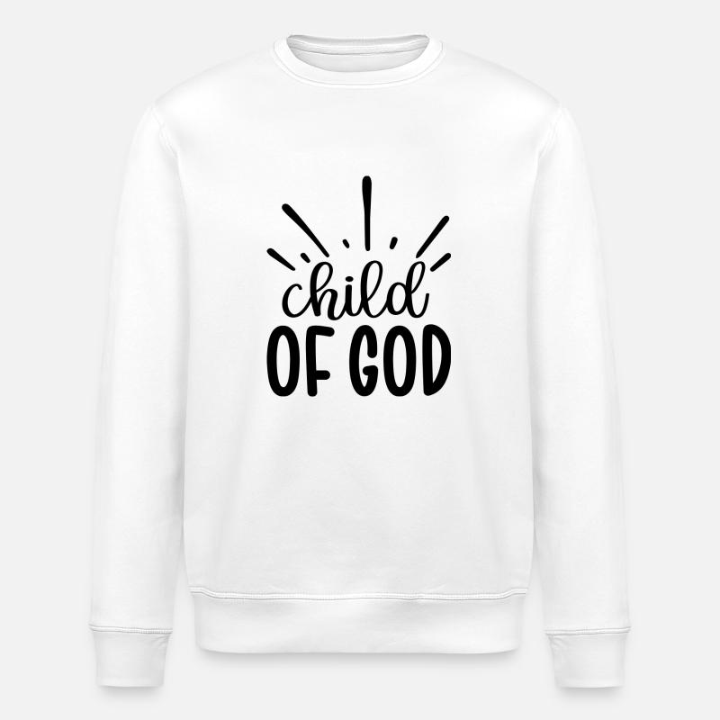 Enfant de Dieu - Sweat bio ROLLER Stanley/Stella Unisexe - blanc
