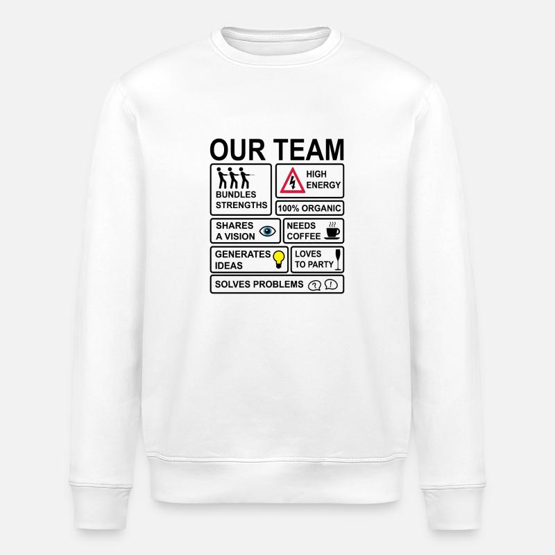 Team - Stanley/Stella Unisex Bio-Sweatshirt ROLLER - Weiß