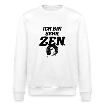 Zèn - Cercle Zen - Sweat bio ROLLER Stanley/Stella Unisexe - blanc - Devant - Nik (191cm)