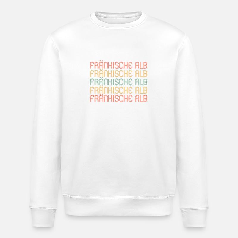 Fränkische Alb - Stanley/Stella Unisex Bio-Sweatshirt ROLLER - Weiß