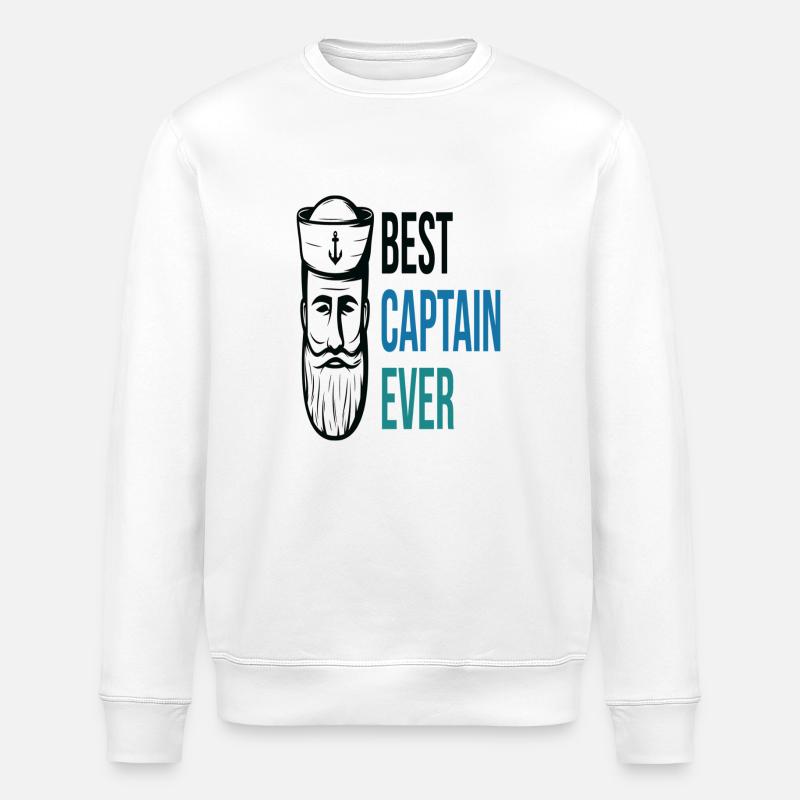 Best Captain ever - Stanley/Stella Unisex Bio-Sweatshirt ROLLER - Weiß