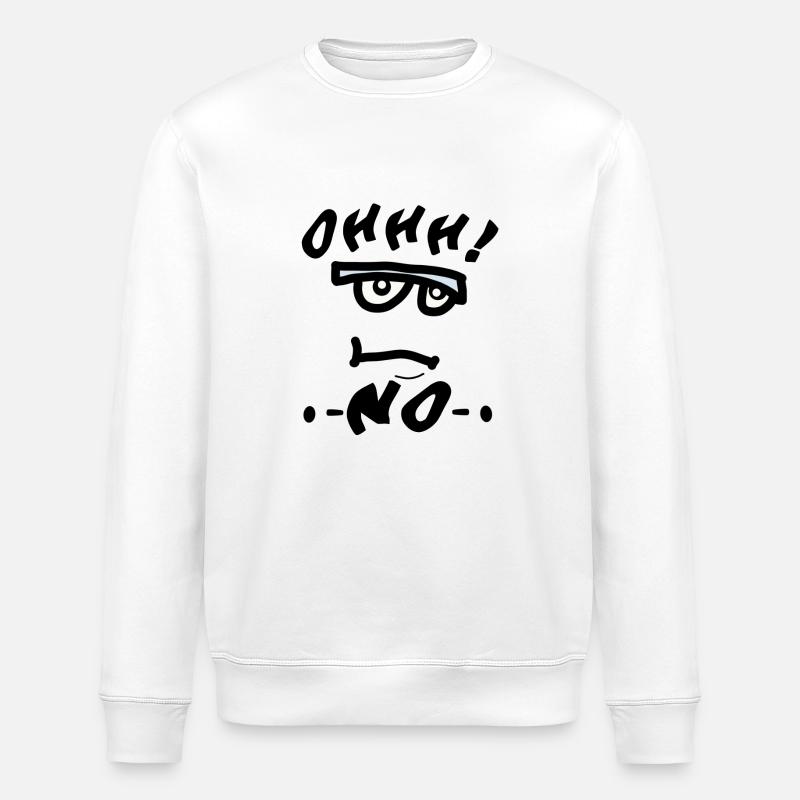 ohhh no - Stanley/Stella Unisex Bio-Sweatshirt ROLLER - Weiß