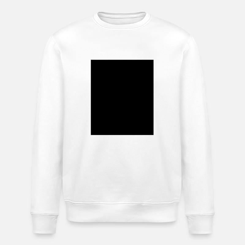 BLACK Balken Schwarz Censored - Stanley/Stella Unisex Bio-Sweatshirt ROLLER - Weiß