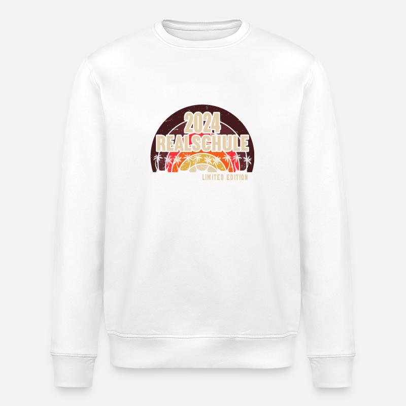 Realschule Junge Mädchen Realschule 2024 - Stanley/Stella Unisex Bio-Sweatshirt ROLLER - Weiß