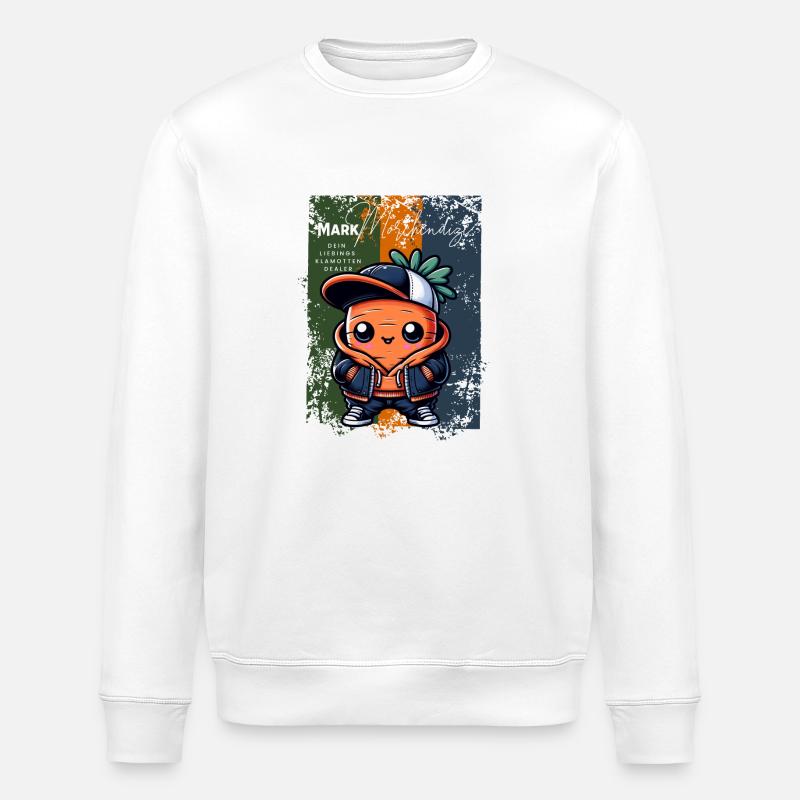 Marchandise Carrot Dize - Sweat bio ROLLER Stanley/Stella Unisexe - blanc