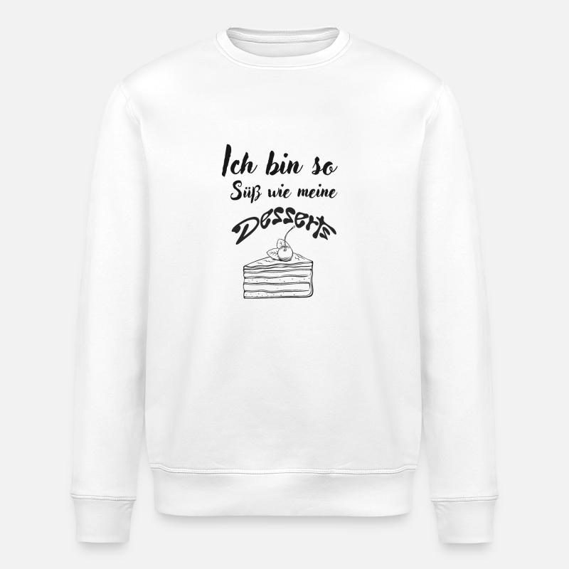 Süß wie Desserts - Stanley/Stella Unisex Bio-Sweatshirt ROLLER - Weiß