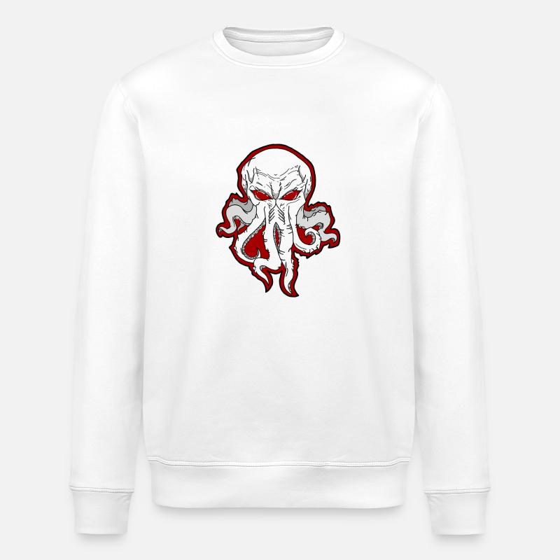 DÄMONEN-OKTOPUS - Stanley/Stella Unisex Bio-Sweatshirt ROLLER - Weiß