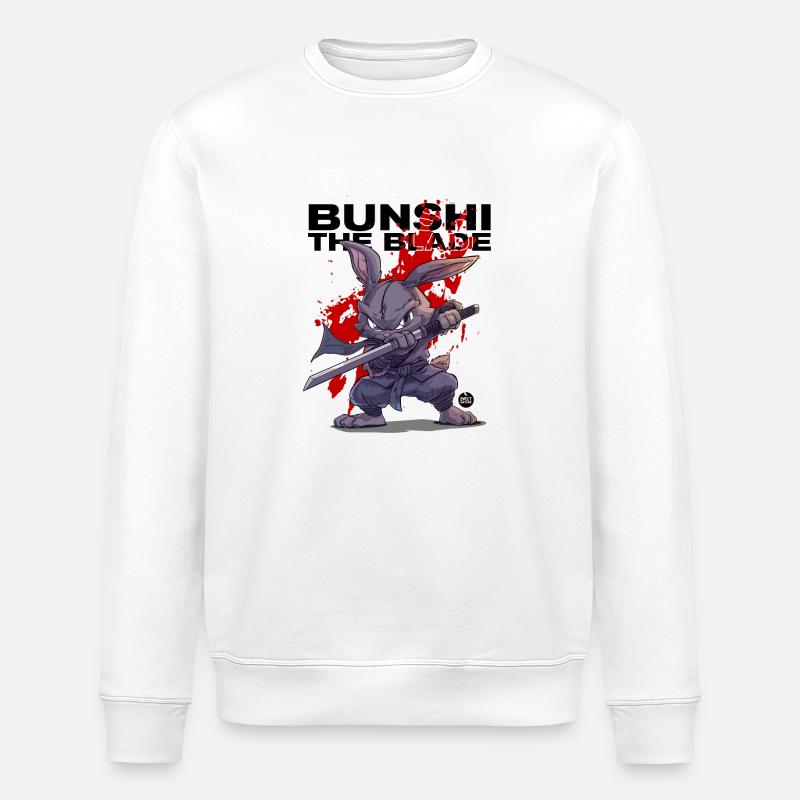 Bunshi La Lame - Sweat bio ROLLER Stanley/Stella Unisexe - blanc
