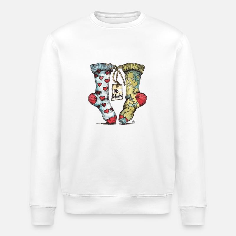 Jumelé pour l’éternité - Sweat bio ROLLER Stanley/Stella Unisexe - blanc