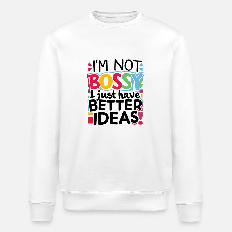 BETTER IDEAS - Stanley/Stella ROLLER Unisex Organic Sweatshirt - white