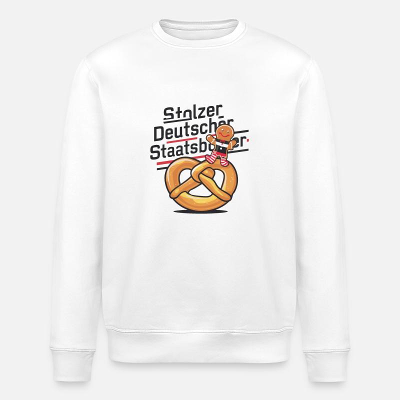 Stolzer Deutscher Staatsbürger - Stanley/Stella ROLLER Unisex Organic Sweatshirt - white