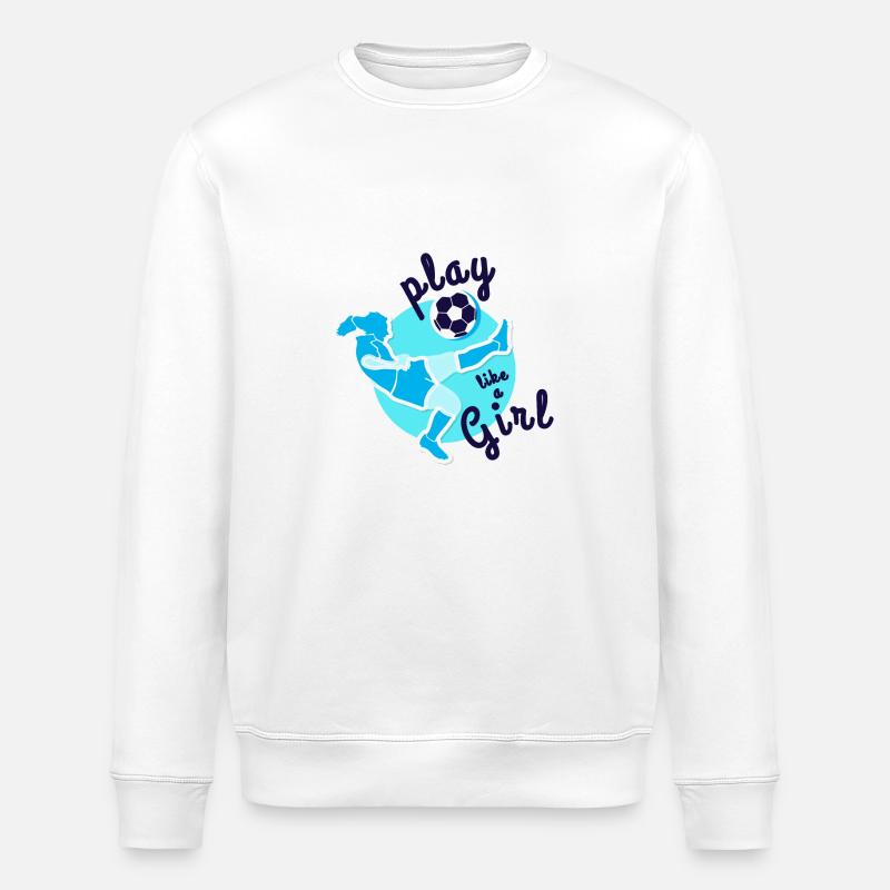 Frauenfußball - Stanley/Stella Unisex Bio-Sweatshirt ROLLER - Weiß
