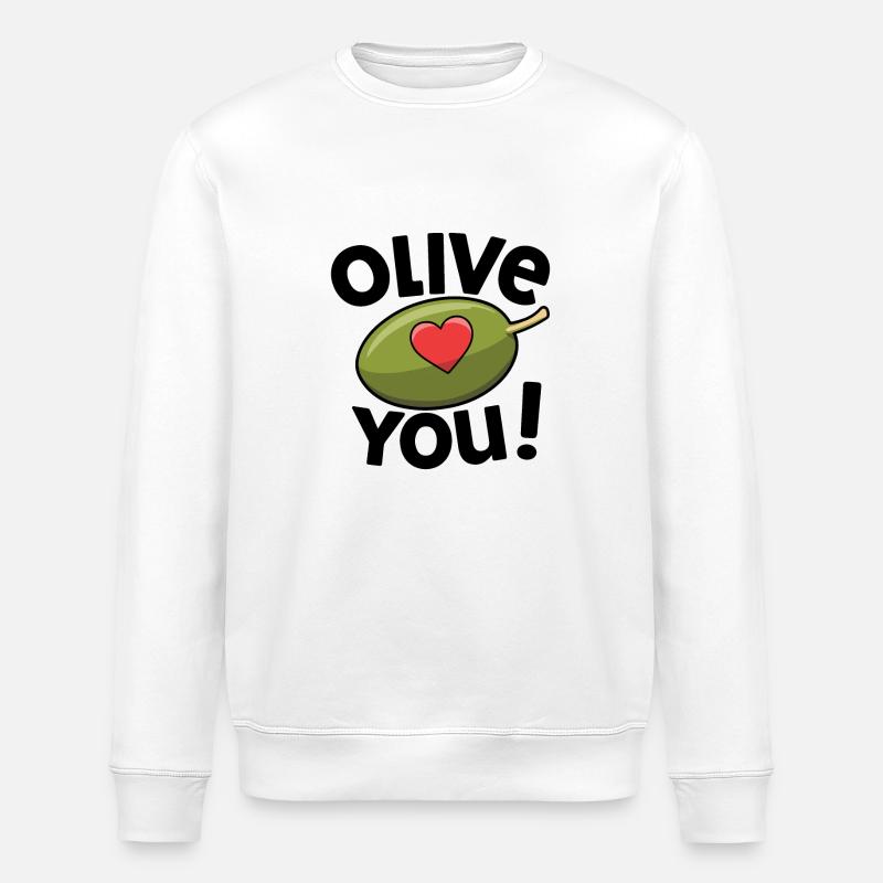 OLIVE SIE - Stanley/Stella Unisex Bio-Sweatshirt ROLLER - Weiß