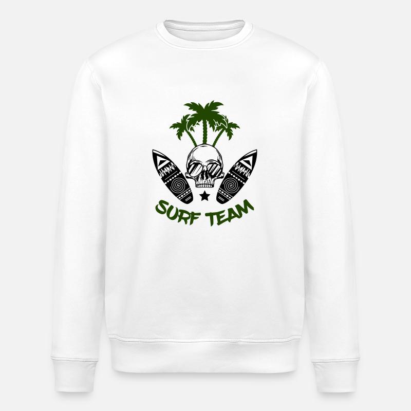 Équipe de surf - Sweat bio ROLLER Stanley/Stella Unisexe - blanc