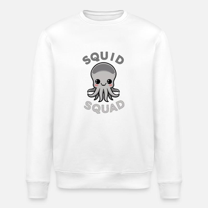 SQUID SQUAD - Stanley/Stella ROLLER Unisex Organic Sweatshirt - white