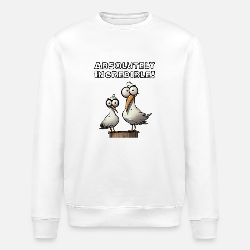 Absolutely Incredible - Stanley/Stella Unisex Bio-Sweatshirt ROLLER - Weiß