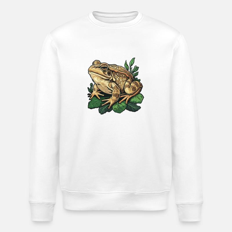 Ochsenfrösche Ochsenfrosch - Stanley/Stella Unisex Bio-Sweatshirt ROLLER - Weiß