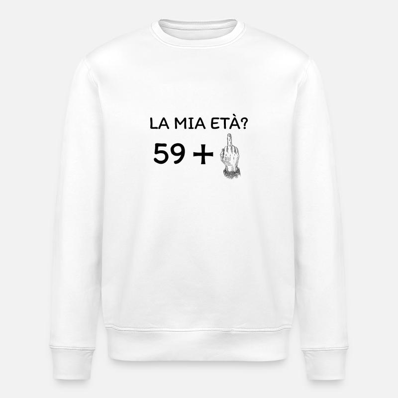 Mon âge 60 ans - Sweat bio ROLLER Stanley/Stella Unisexe - blanc