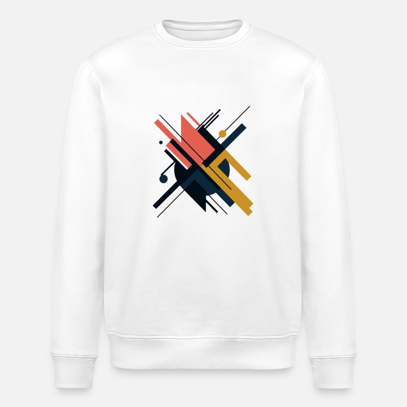 ABSTRAKTE KUNST - Stanley/Stella Unisex Bio-Sweatshirt ROLLER - Weiß
