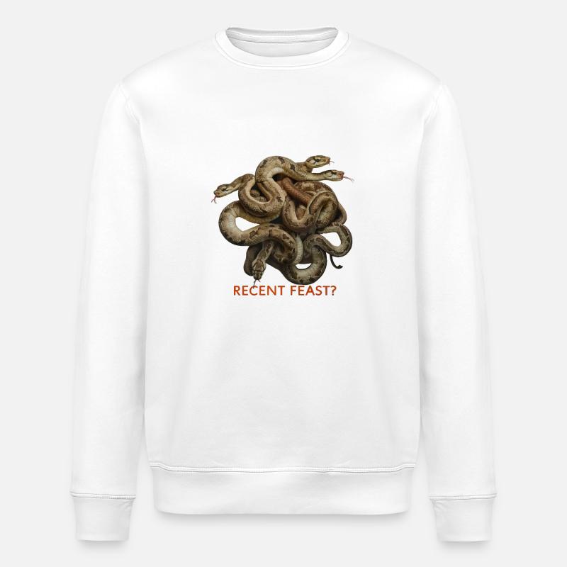 SCHLANGEN, KÜRZLICHES FEST - Stanley/Stella Unisex Bio-Sweatshirt ROLLER - Weiß