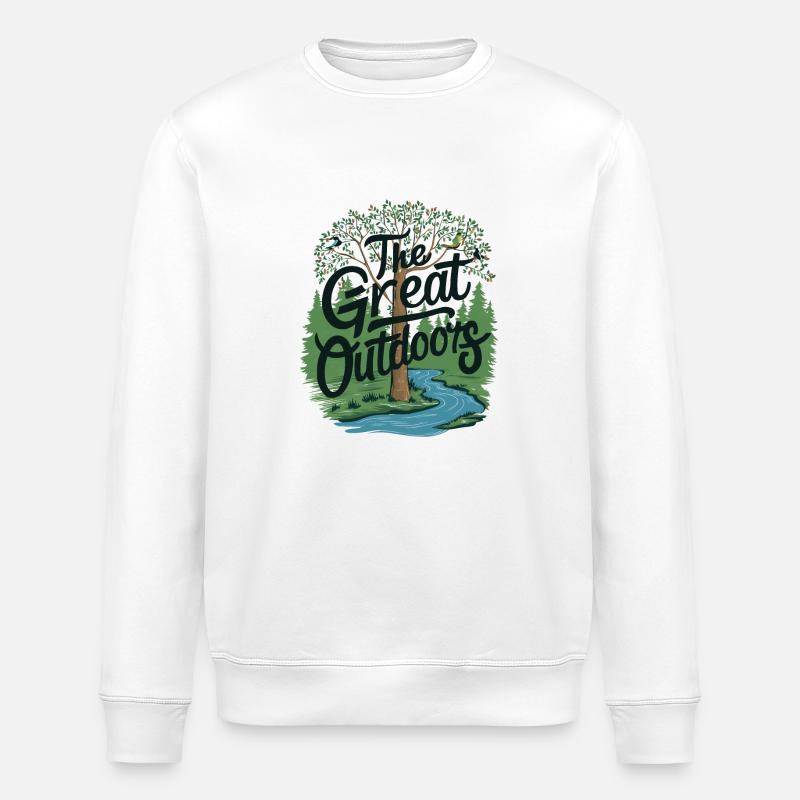 DIE FREIE NATUR - Stanley/Stella Unisex Bio-Sweatshirt ROLLER - Weiß