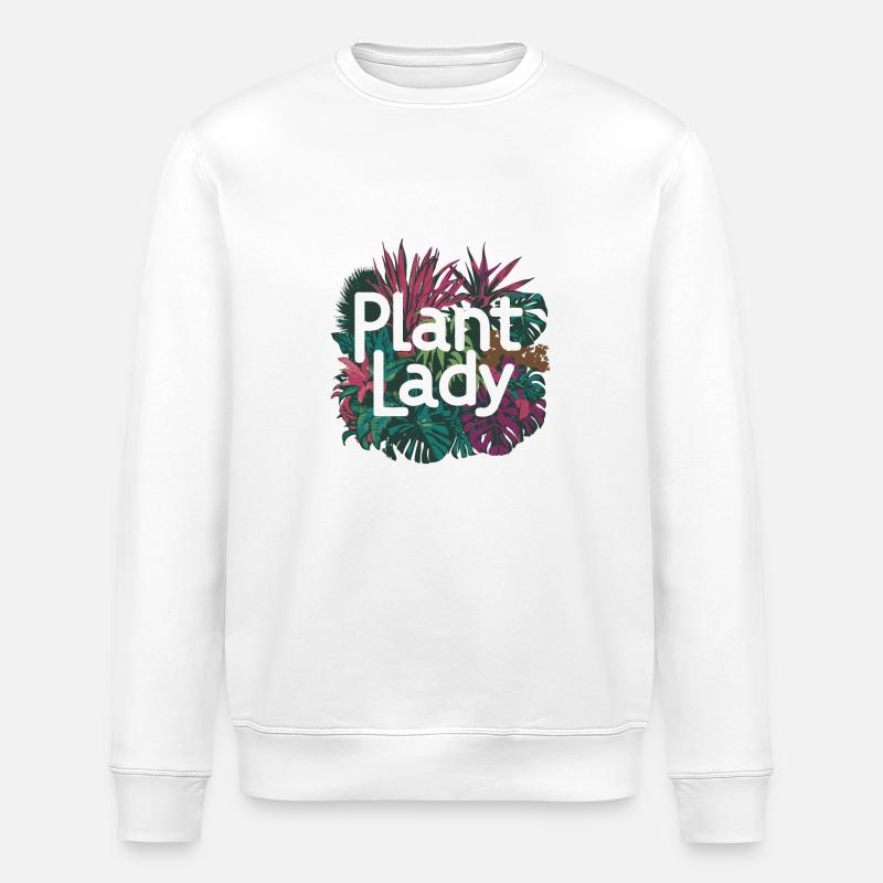 PFLANZEN-LADY - Stanley/Stella Unisex Bio-Sweatshirt ROLLER - Weiß