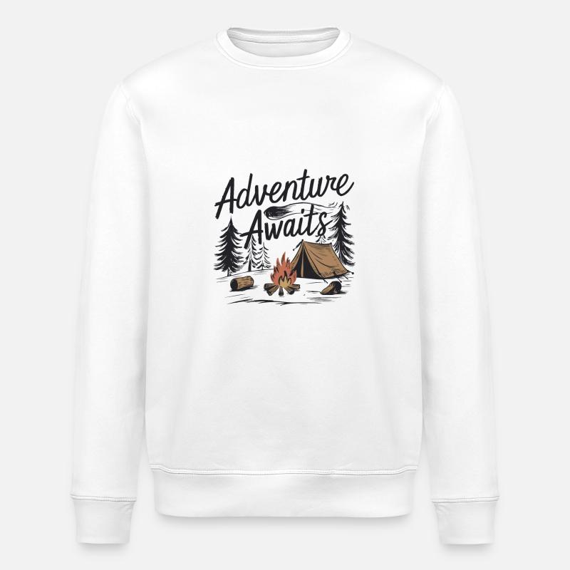 L’AVENTURE VOUS ATTEND - Sweat bio ROLLER Stanley/Stella Unisexe - blanc