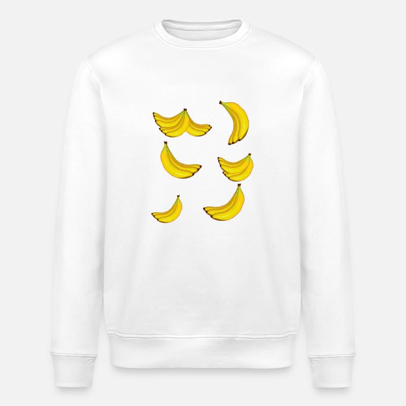 Banane Banane Fruit Fruit Exotique - Sweat bio ROLLER Stanley/Stella Unisexe - blanc