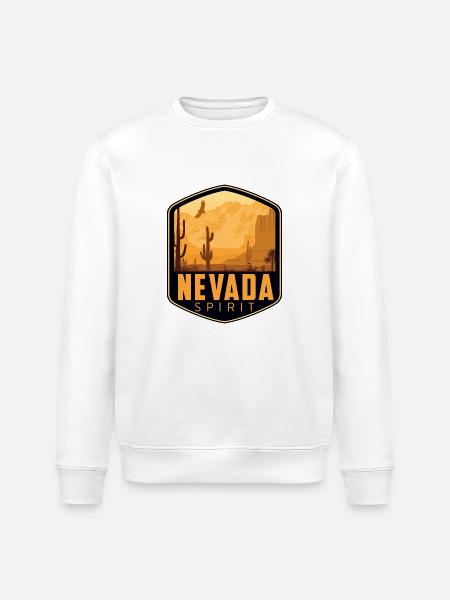 Logo Nevada Spirit - Stanley/Stella ROLLER Unisex Organic Sweatshirt - white