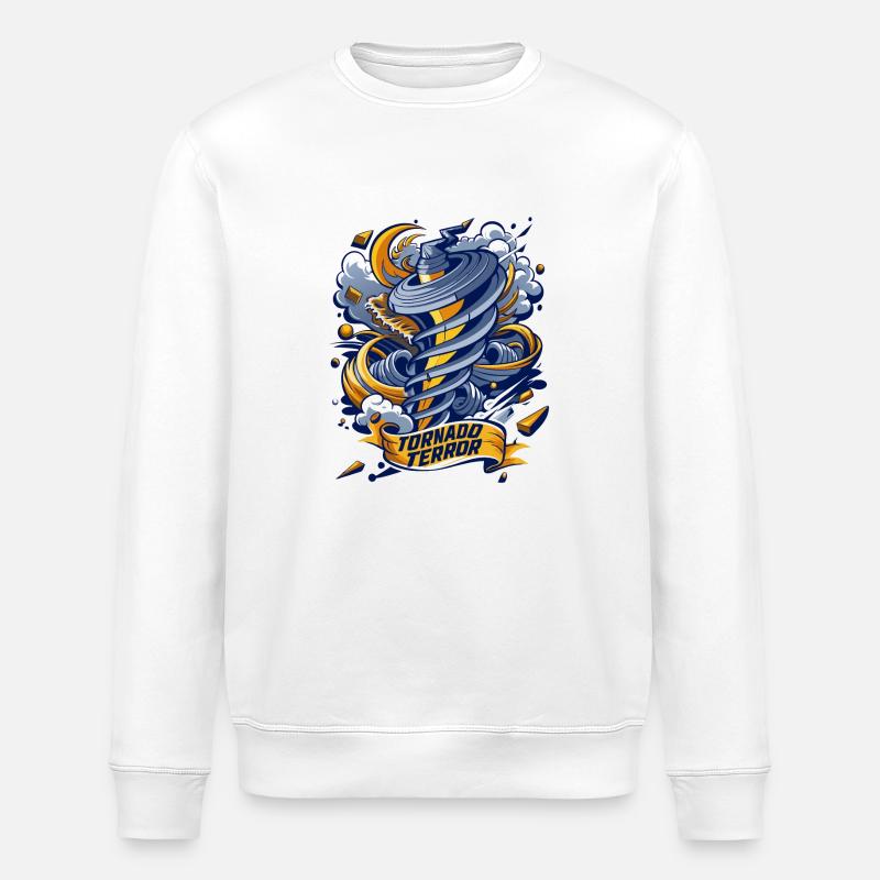 TERREUR DE LA TORNADE - Sweat bio ROLLER Stanley/Stella Unisexe - blanc