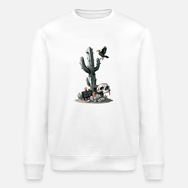 EINWOHNERZAHL 5000 - Stanley/Stella Unisex Bio-Sweatshirt ROLLER - Weiß