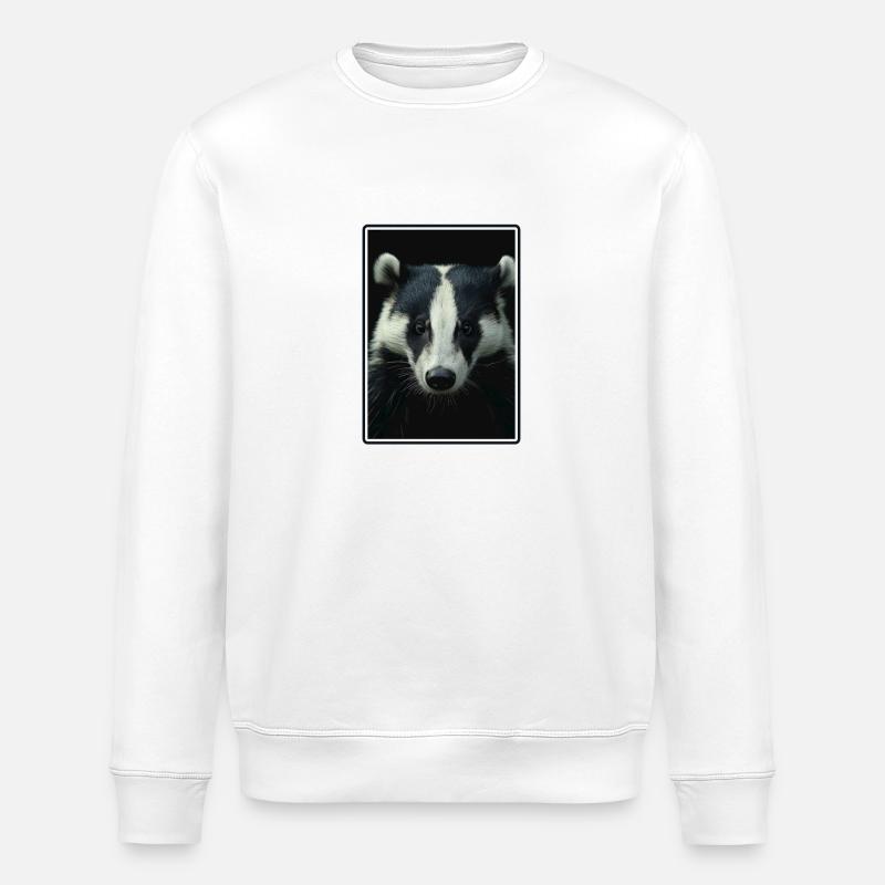 Blaireau Dachse Dachs - Sweat bio ROLLER Stanley/Stella Unisexe - blanc