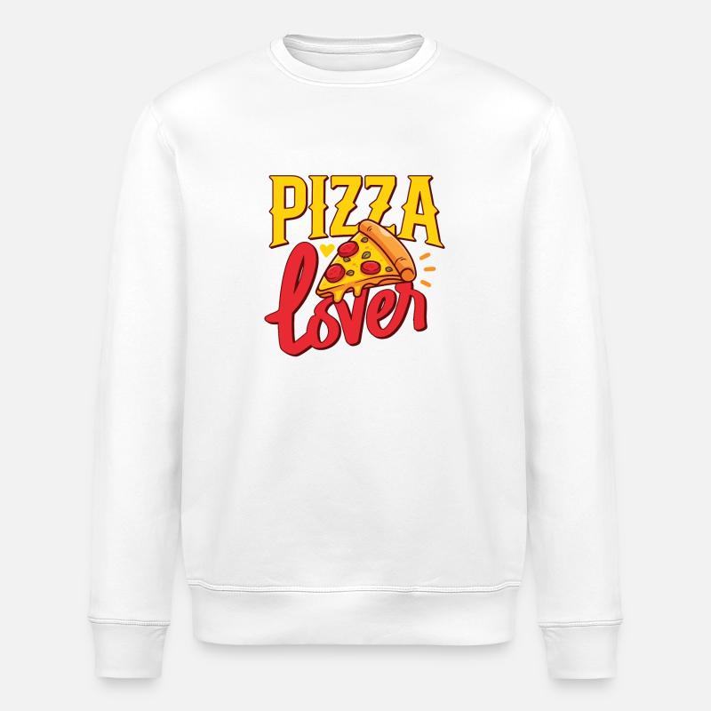 Pizza Lover - Stanley/Stella Unisex Bio-Sweatshirt ROLLER - Weiß
