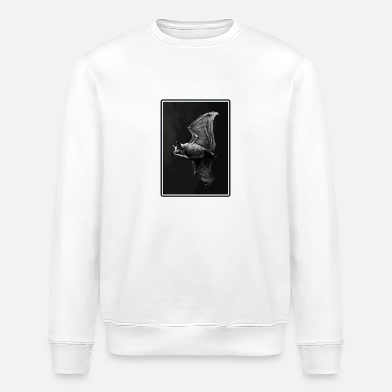 Chauve-souris Chauve-souris - Sweat bio ROLLER Stanley/Stella Unisexe - blanc