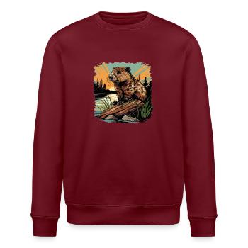 Beaver Biber - Sweat bio ROLLER Stanley/Stella Unisexe - blanc - Devant - Nik (191cm)