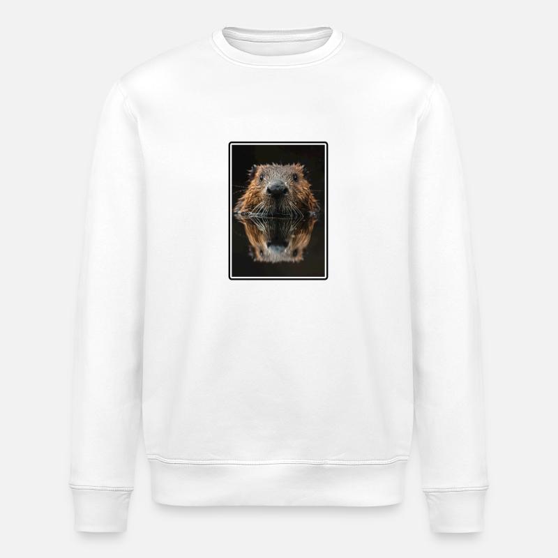 Beaver Biber - Sweat bio ROLLER Stanley/Stella Unisexe - blanc