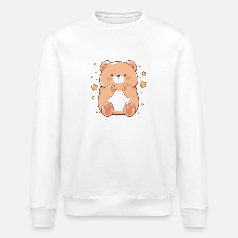 Bear Bären Bär - Stanley/Stella ROLLER Unisex Organic Sweatshirt - white