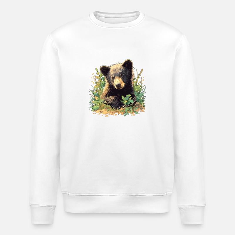 Bear Bären Bär - Stanley/Stella Unisex Bio-Sweatshirt ROLLER - Weiß